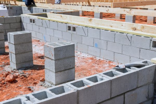 Cement Block Installation in Port Orchard