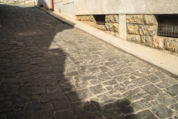 Stone Sidewalk Repair in Port Orchard