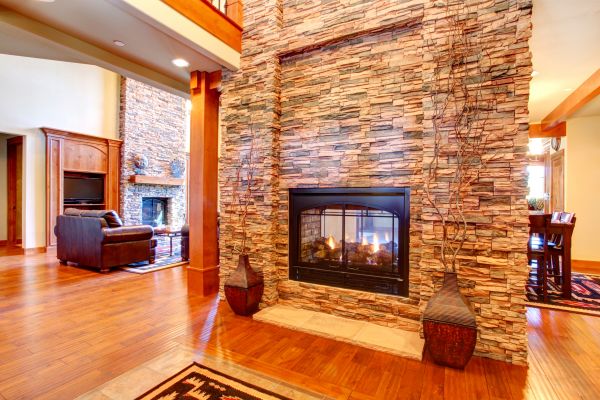 Stone Hearth Installation in Port Orchard